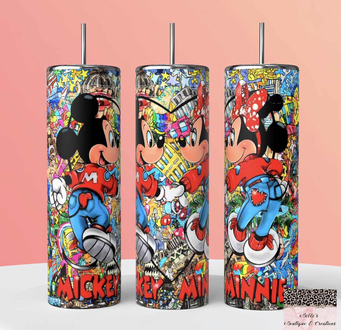 Mickey And Minnie Mouse Tumbler
