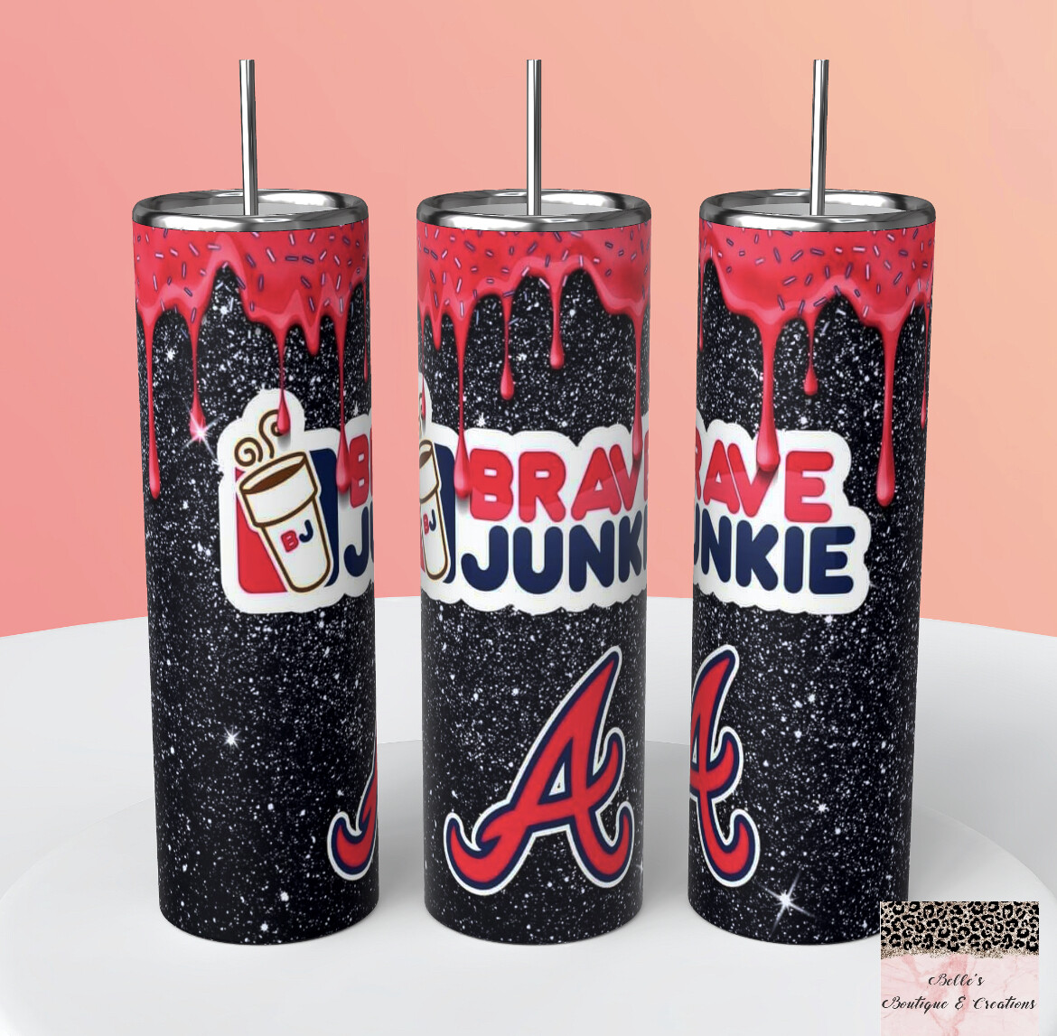 Atlanta Braves Baseball Tumbler