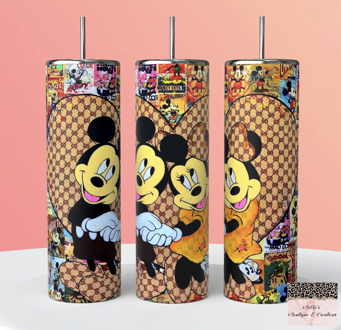 Mickey And Minnie Mouse Tumbler