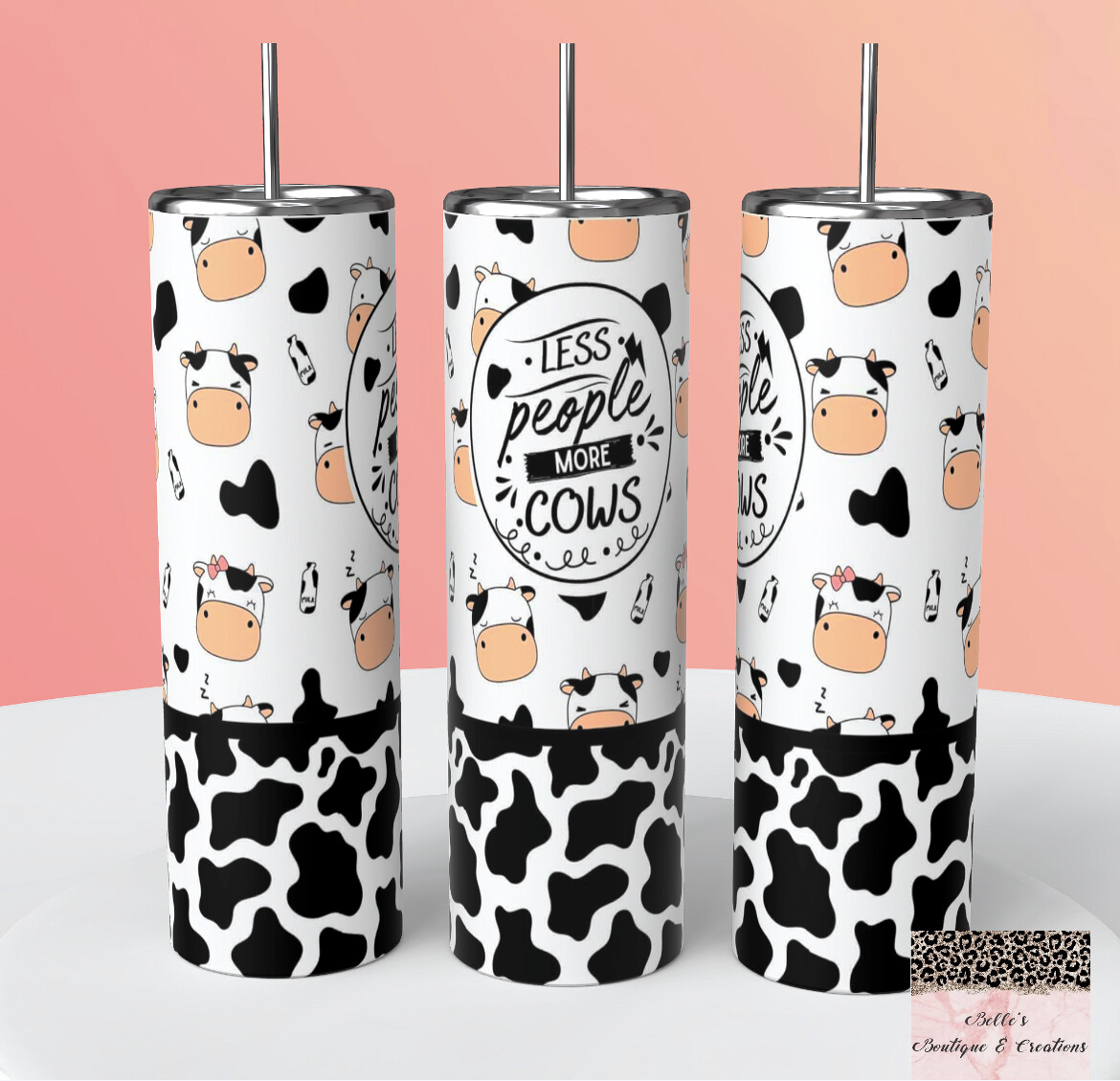 Less People More Cows Tumbler