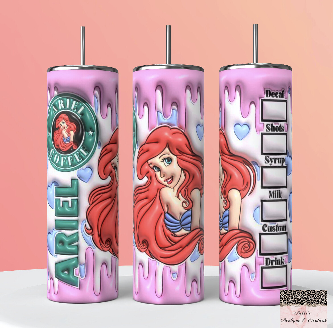The Little Mermaid Ariel Starbucks Tumbler