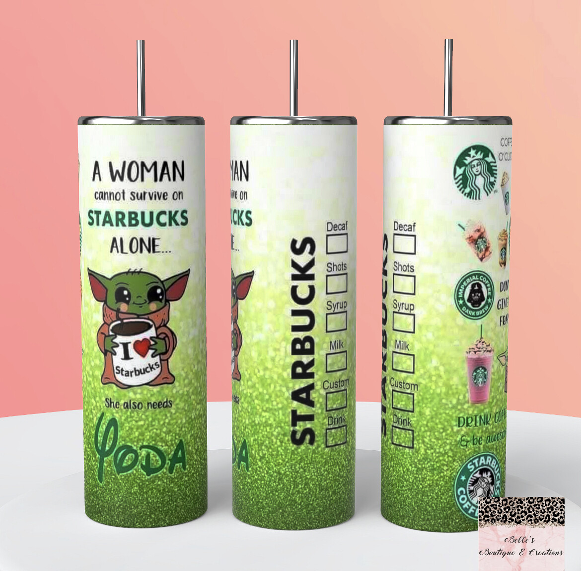 Star Wars Yoda Starbucks Tumbler