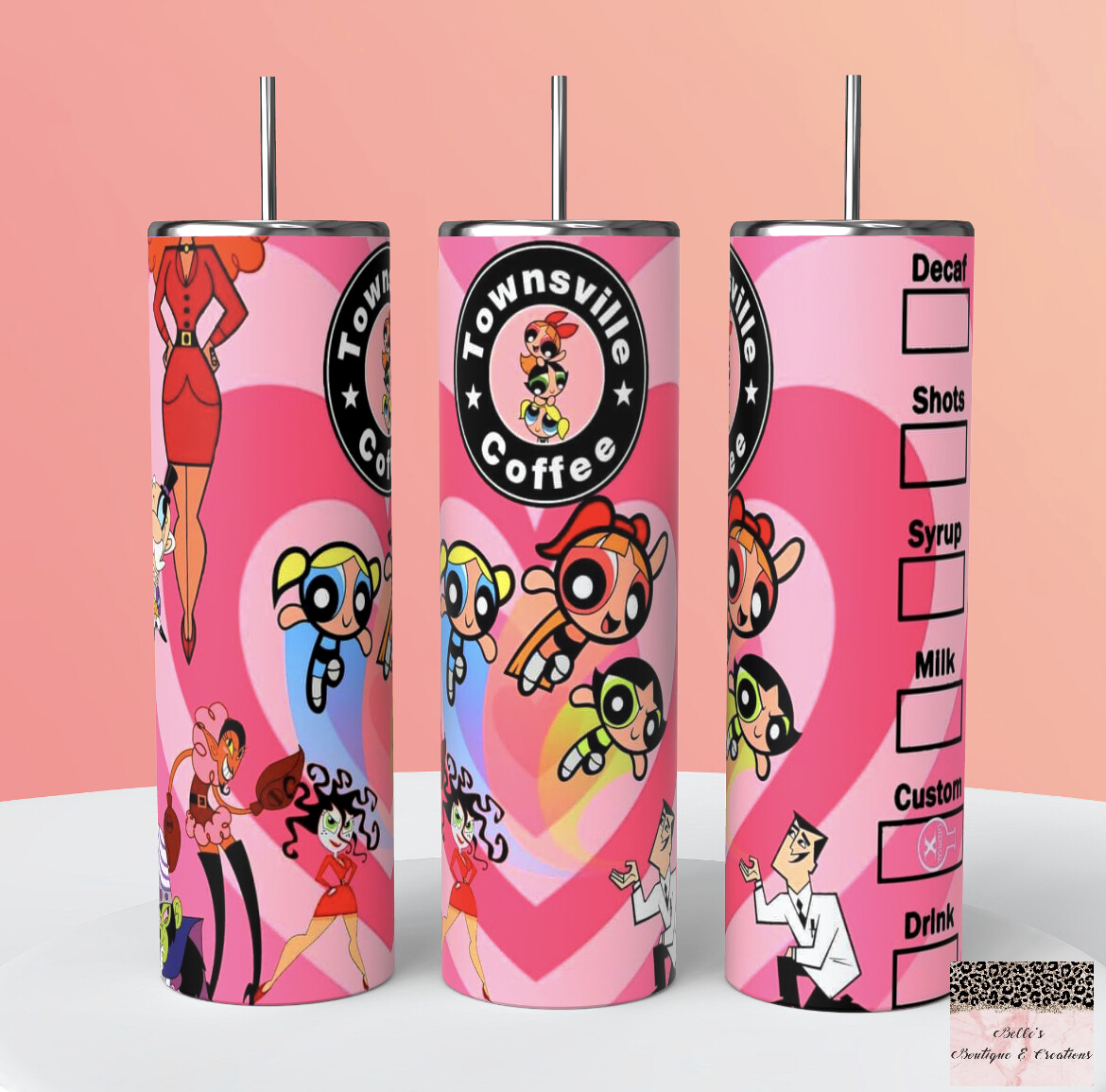 Power Puff Girls Starbucks Tumbler