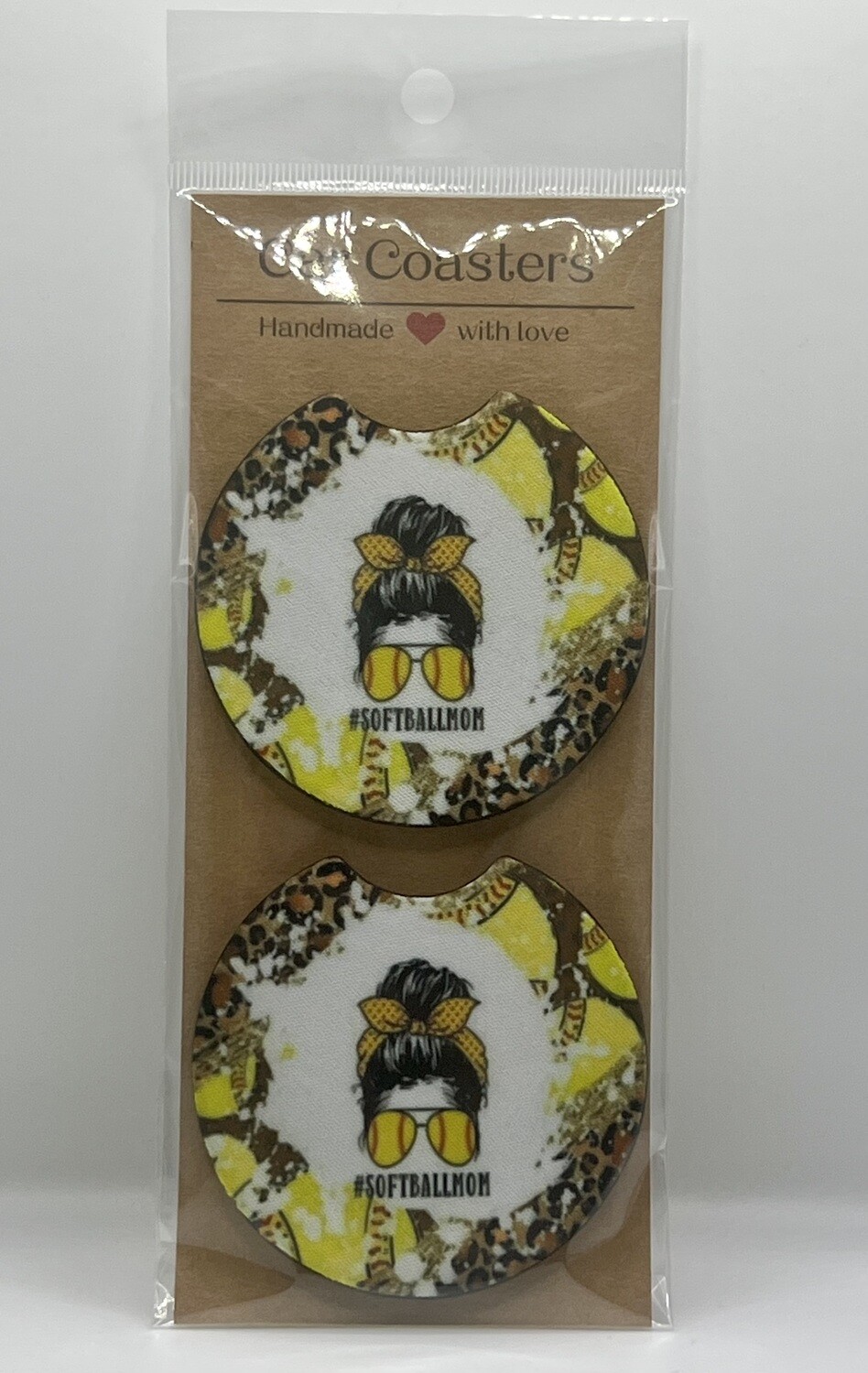 Softball Mom Car Coasters