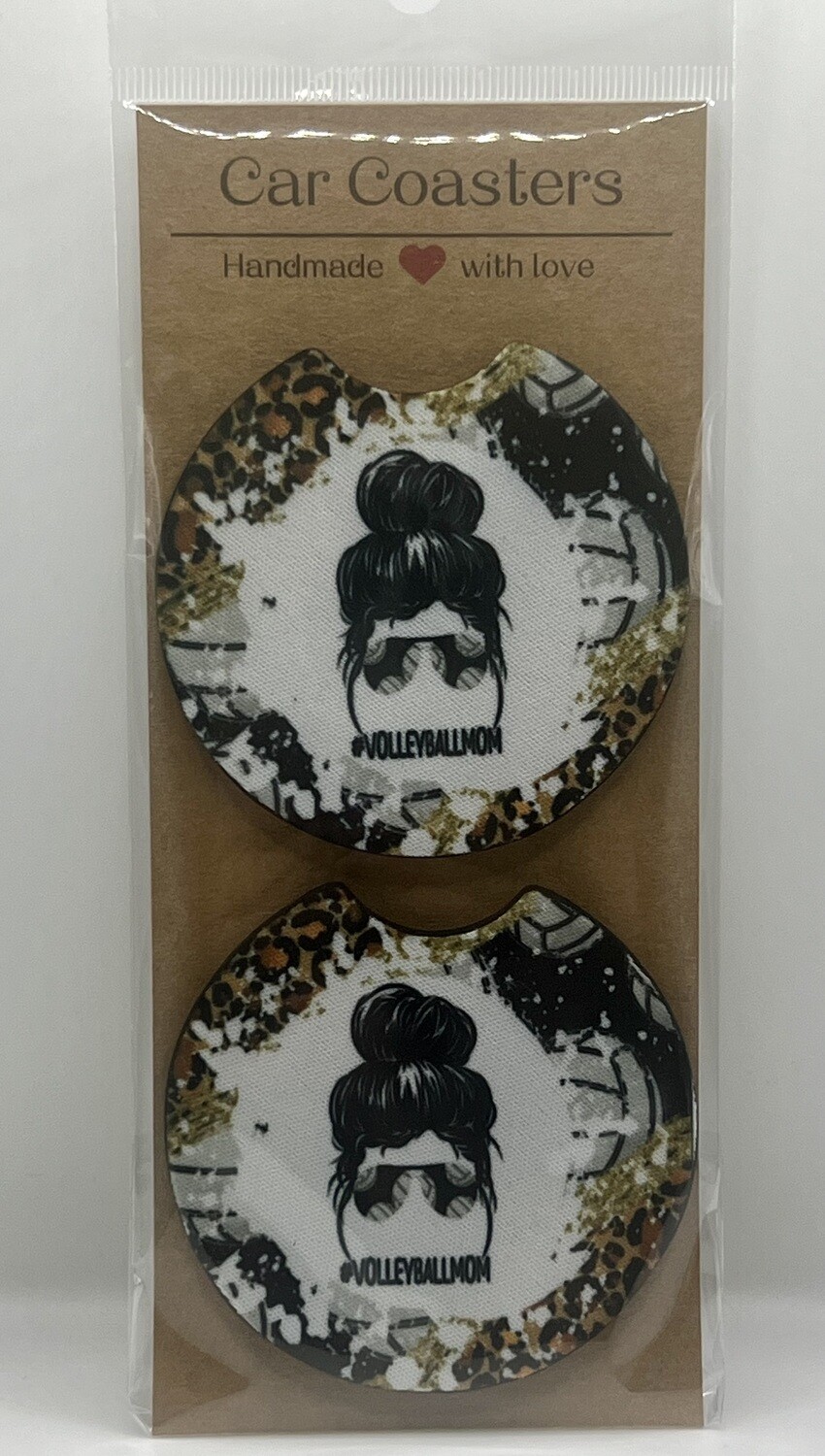 Volleyball Mom Car Coasters
