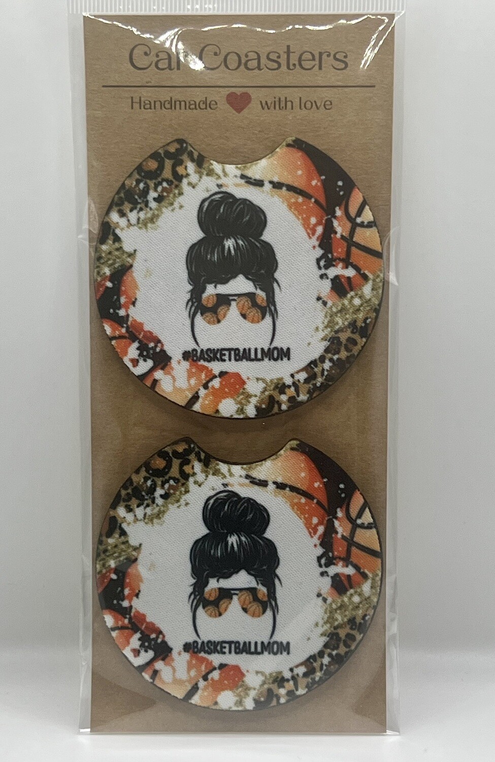Basketball Mom Car Coasters