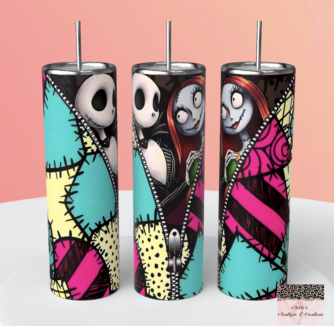 Nightmare Before Christmas Jack and Sally Tumbler
