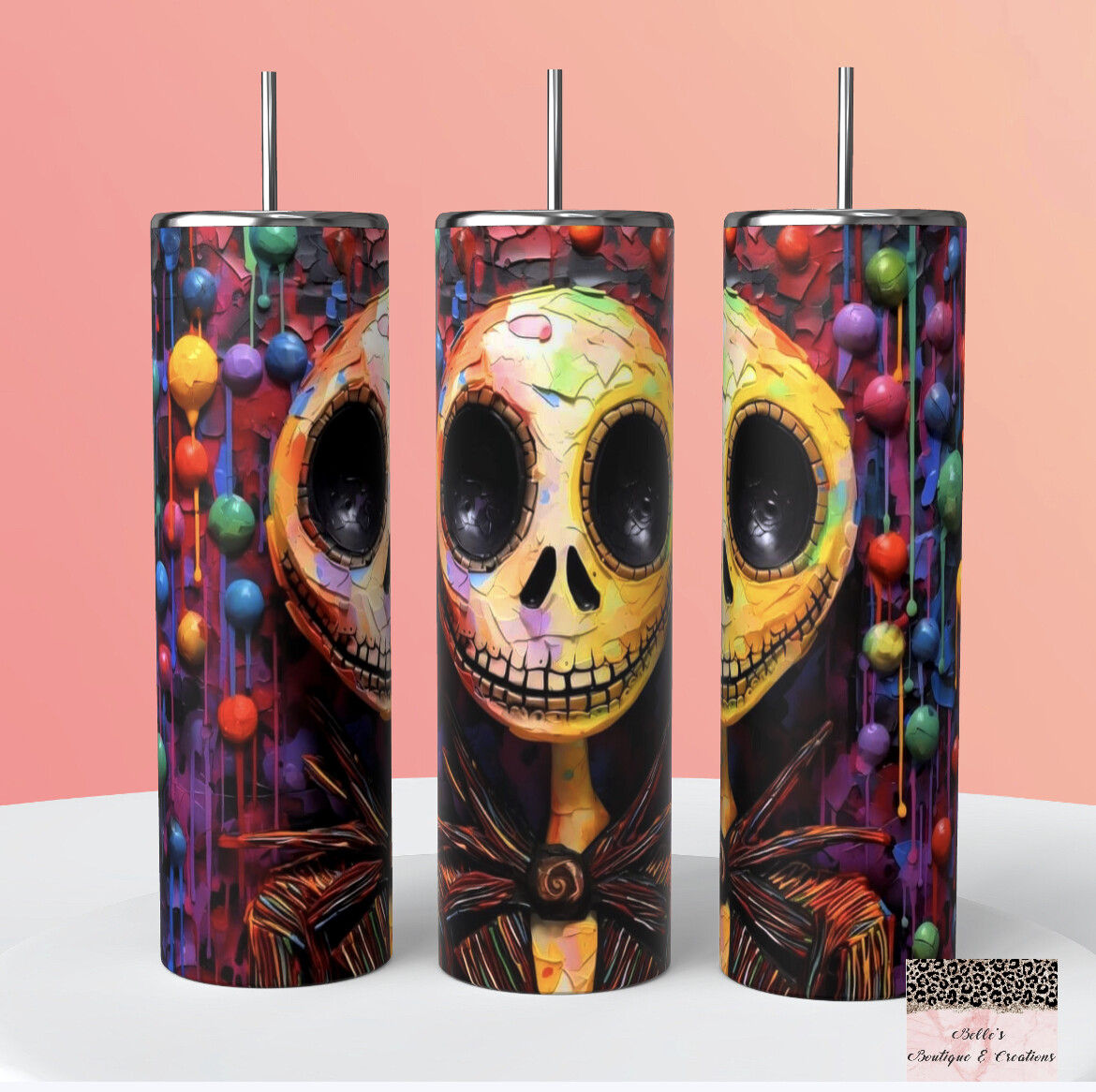 Nightmare Before Christmas Skellington Tumbler