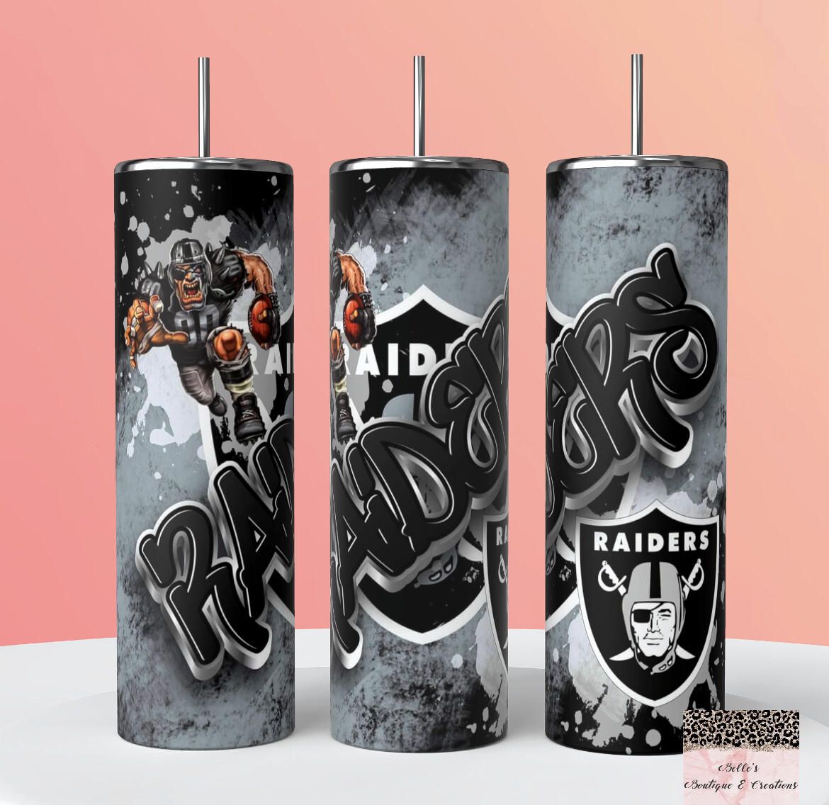 Raiders Football Tumbler