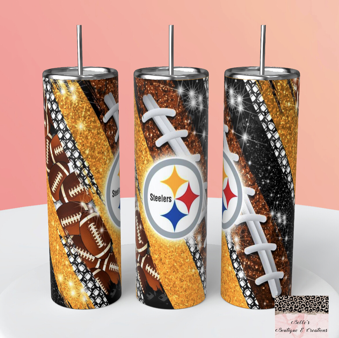 Steelers Football Tumbler