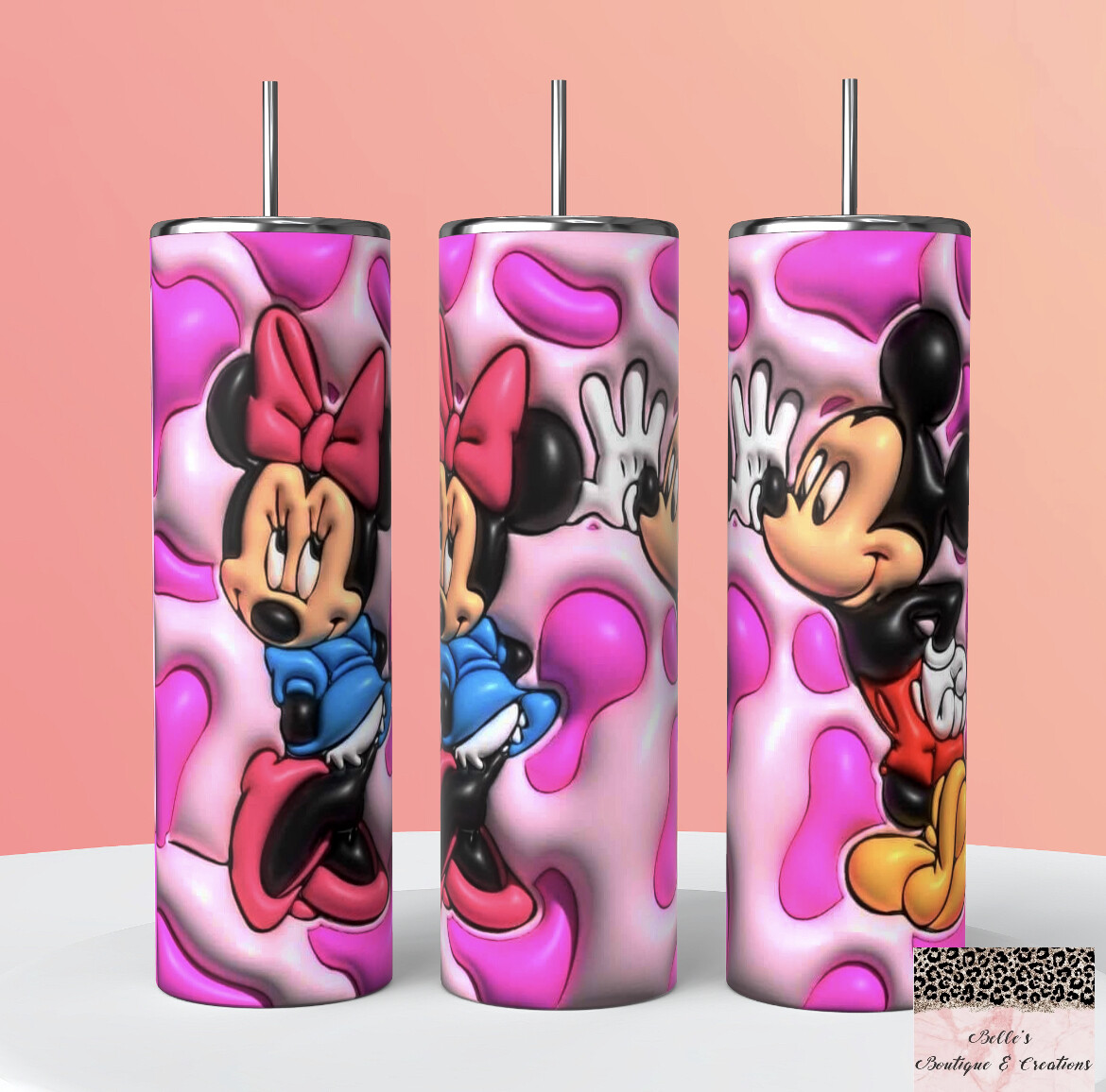 Mickey And Minnie Mouse Tumbler