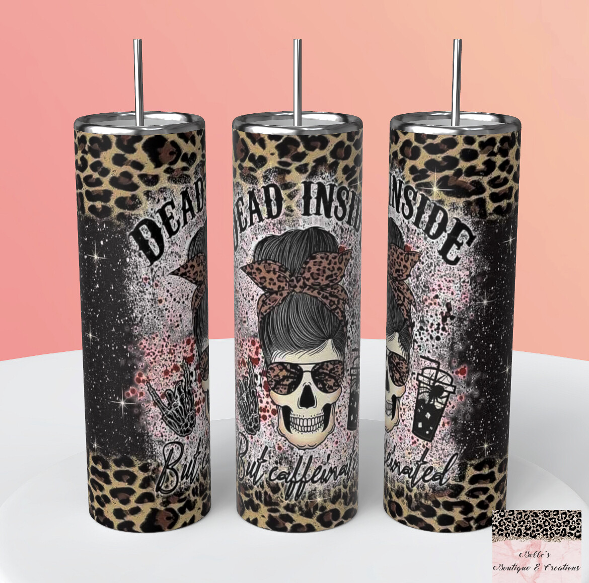 Dead Inside But Caffeinated Tumbler