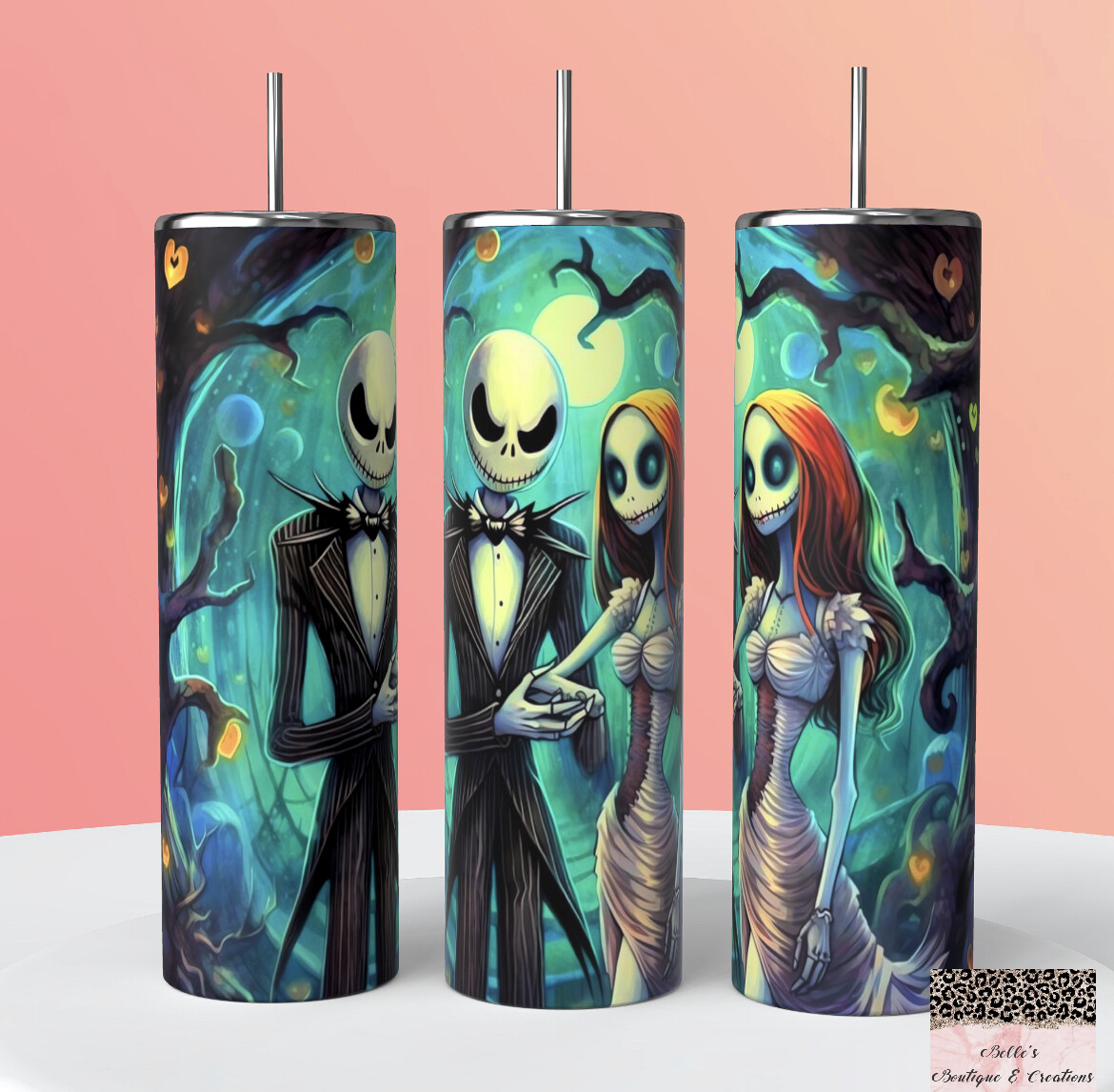 Nightmare Before Christmas Jack and Sally Tumbler