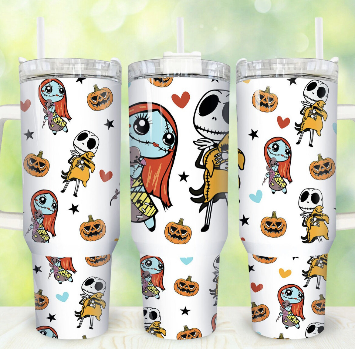Nightmare Before Christmas Jack And Sally Tumbler