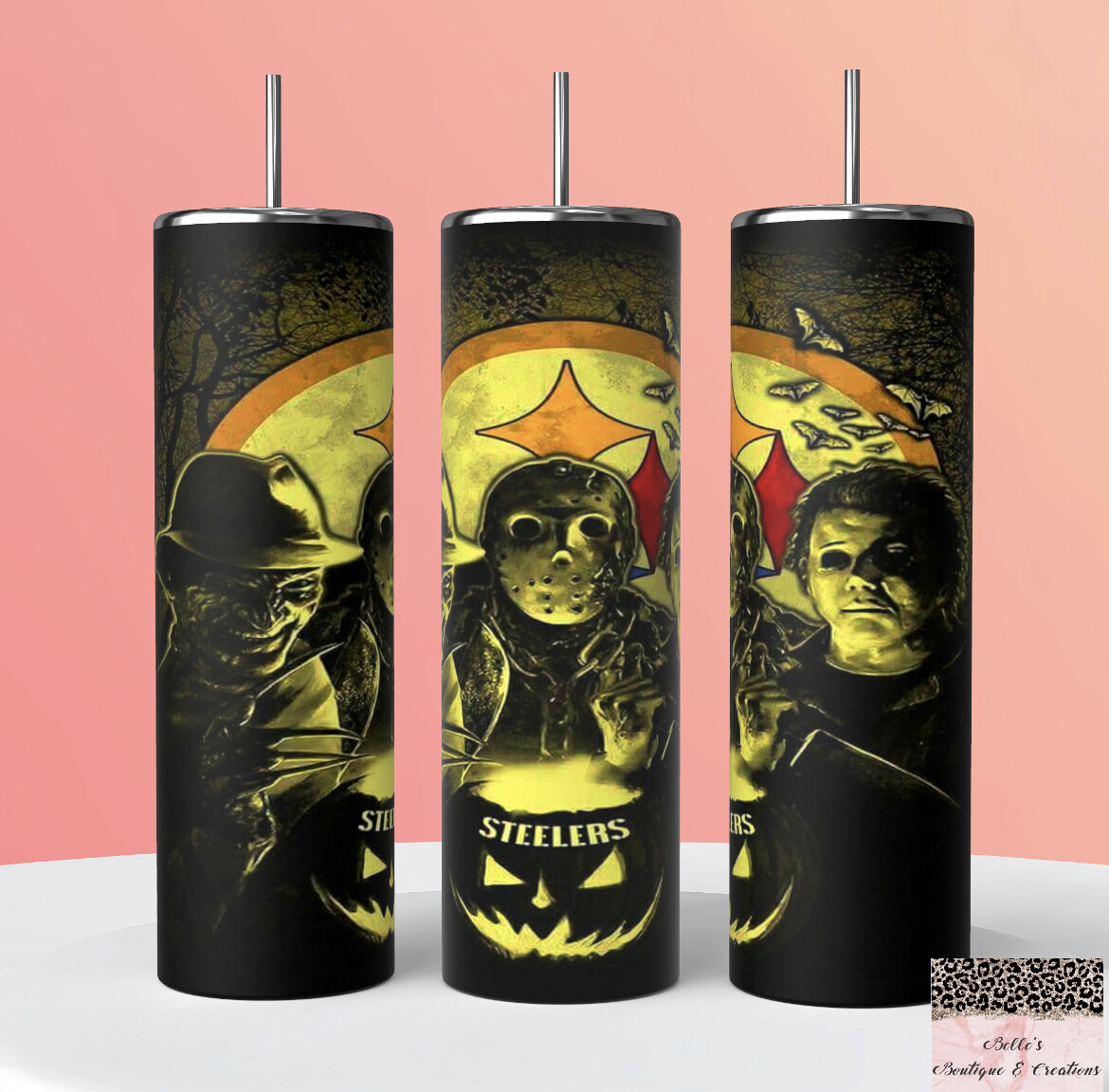 Steelers Horror Football Tumbler