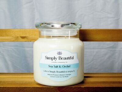 #1 Seller for Ladies: Sea Salt & Orchid Candle c-sso