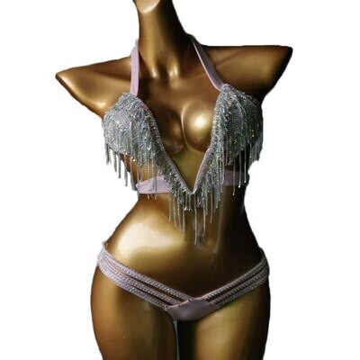 OhGiii. Luxury Women Tassel Bikini Set 2pc