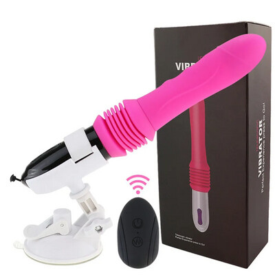 OhGiii. Mount Wet More. Telescopic Dildo Sex Machine With Vibrator Remote Control Automatic Up Down Massager G Spot Thrusting Retractable Adult Toy