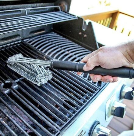 BBQ Cleaning Barbecue Brush Wire Brush Grill Mesh Brush Oven Wire Brush Cleaning Brush Barbecue Tool