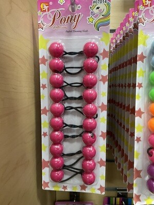 Ponytail balls pink