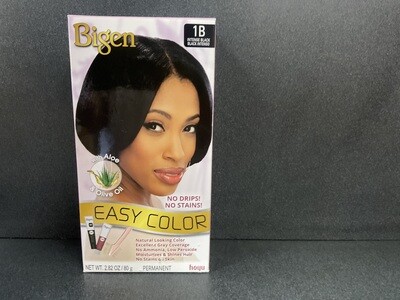 Bigen Easy Permanent Hair Dye with Aloe and Olive Oil Color1B Intense Black 2.82 oz.