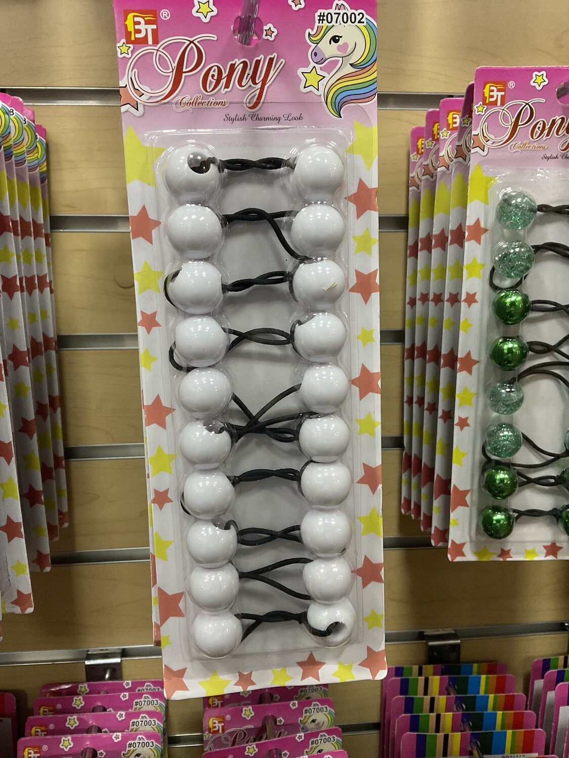 Ponytail balls white