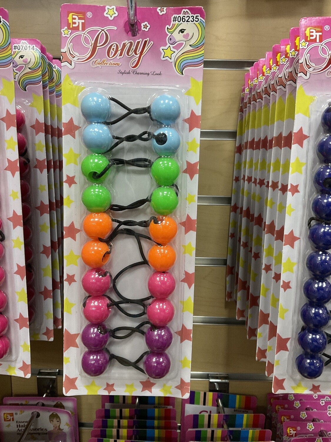 Ponytail balls multi color