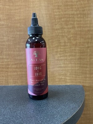 As I am Long & Luxe Pomegranate & Passion Fruit Grohair Oil 4 oz.