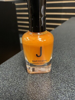 J2 Neon orange nail polish