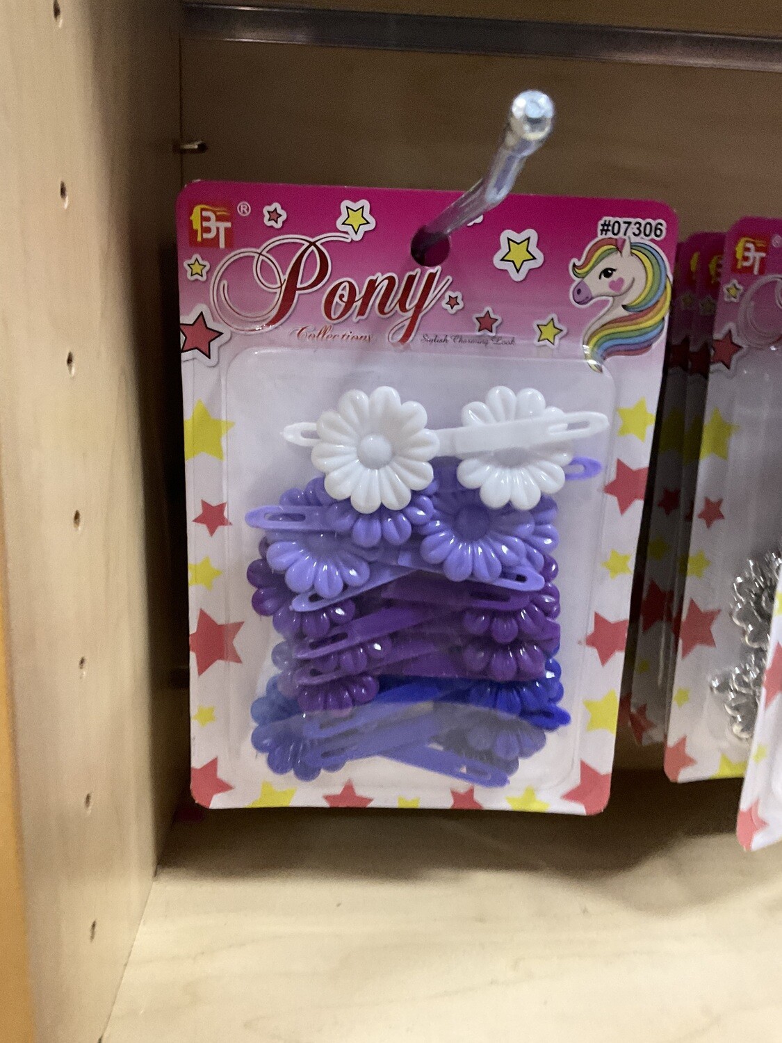 Pony Barrettes purple