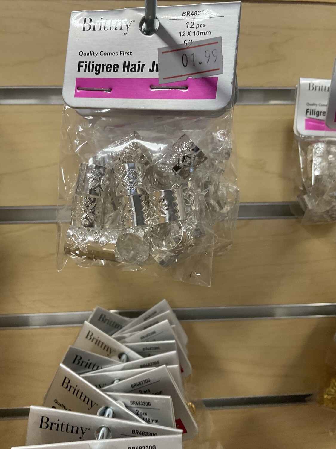 Brittny Filigree Hair Tube Jumbo BR48342S