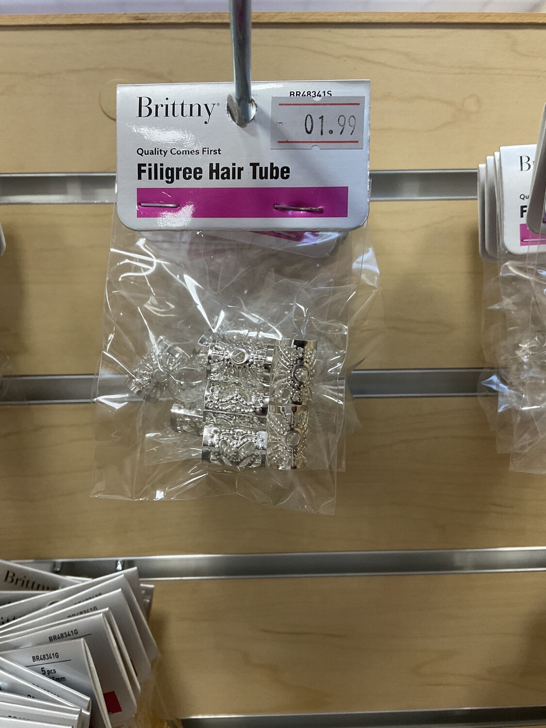 Brittny Filigree Hair Tube BR4341S