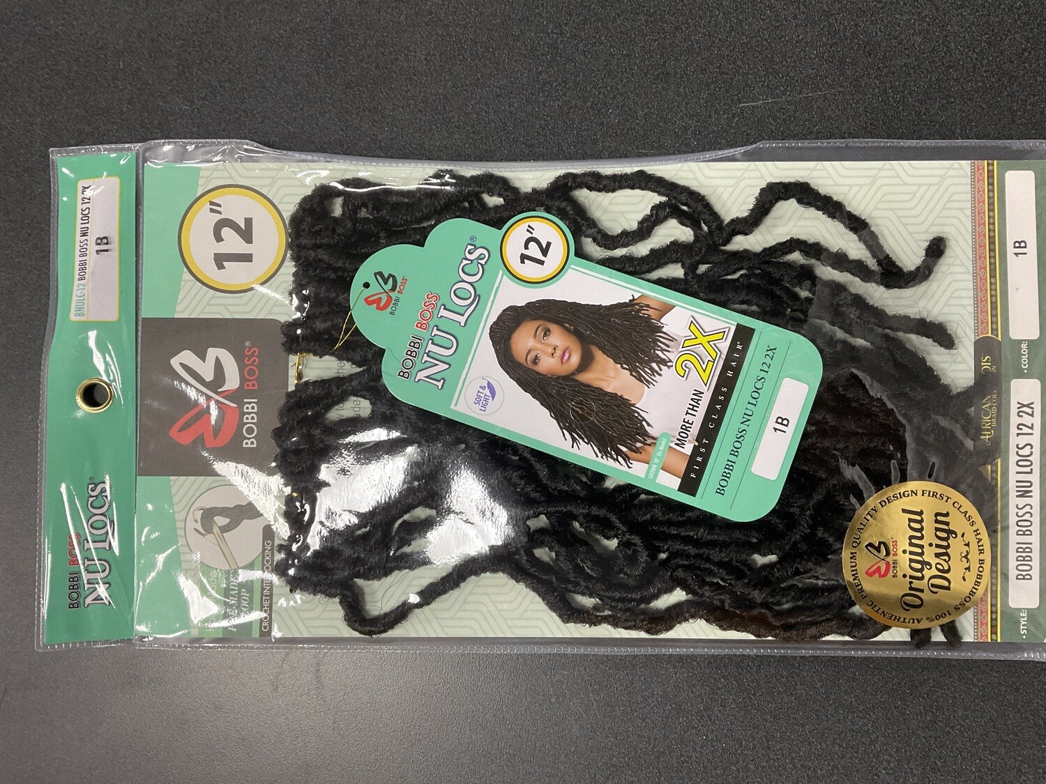 Bobbi Boss Nu Locs Pre-Made Loop 12 2X #1B