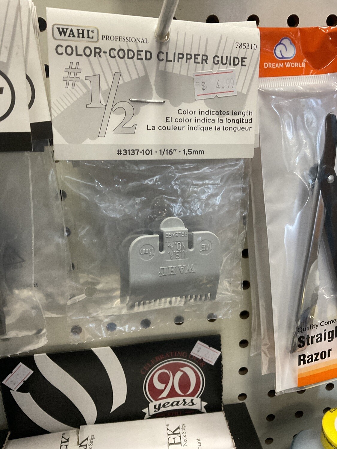 Wahl Color Coded Clipper Guide- 1/16&quot; (#1/2)
