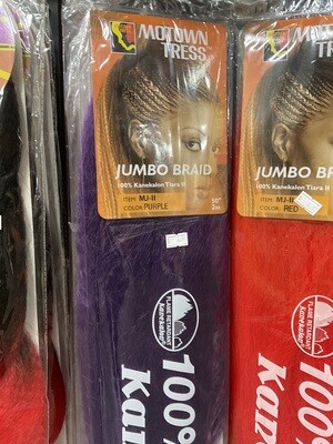 Motown Tress Braiding Hair Jumbo Braid Purple 50 Inches