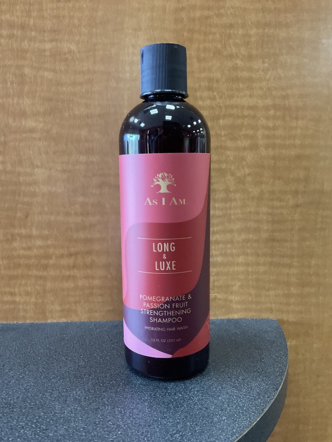 As I Am Long &amp; Luxe Pomegranate &amp; Passion Fruit Strengthening Shampoo 12 oz