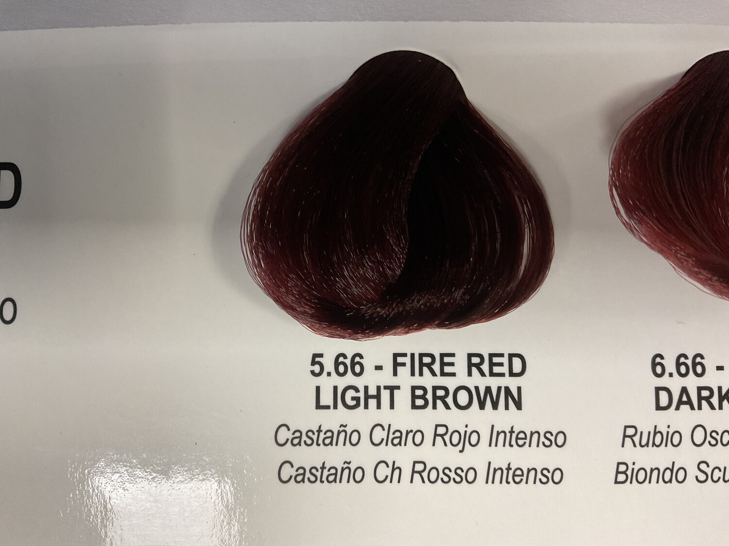 Lady Republic Hair Color Fire Red Light Brown 5.66