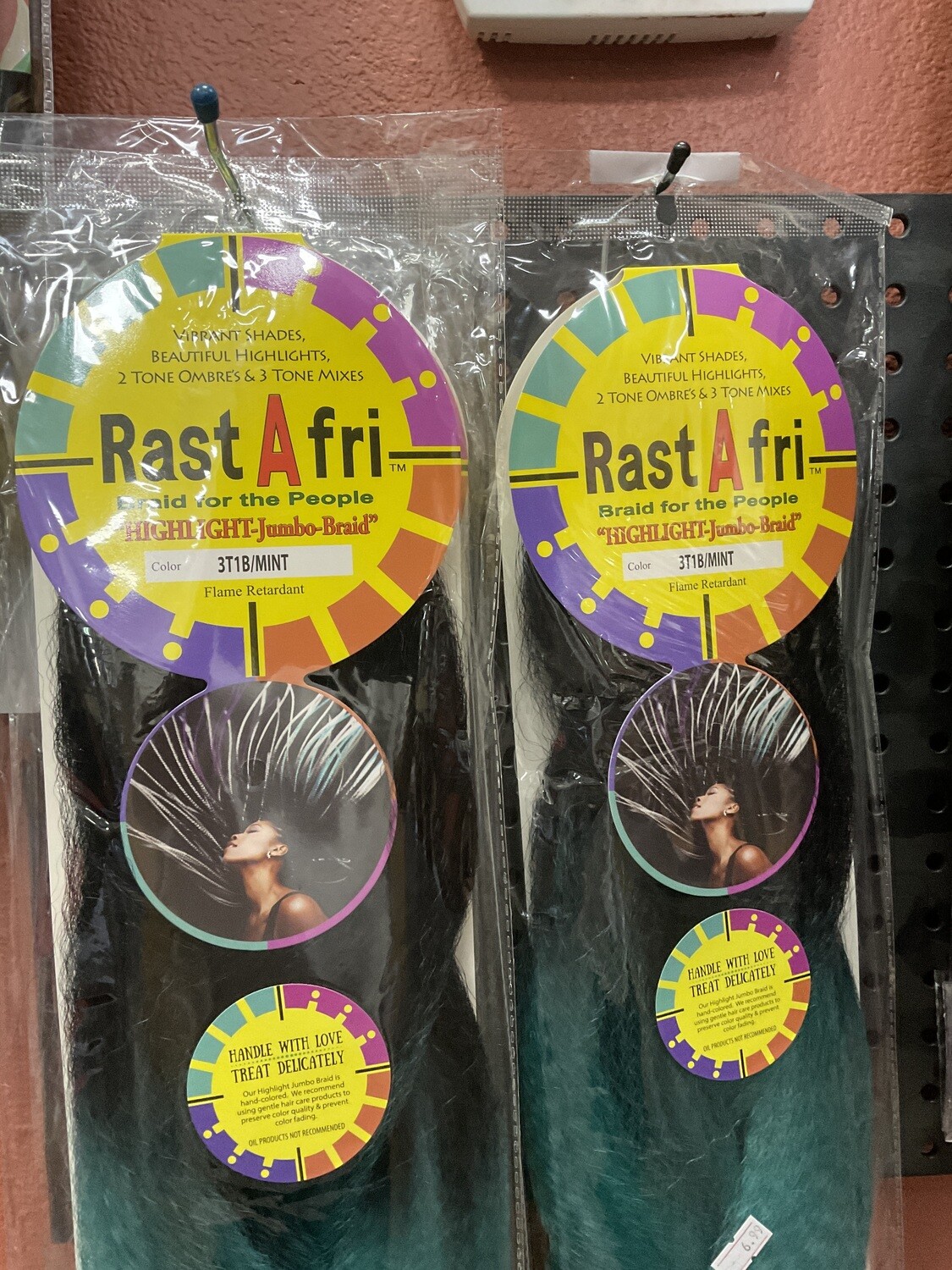 Rast A fri Braiding Hair 3T1B/mint