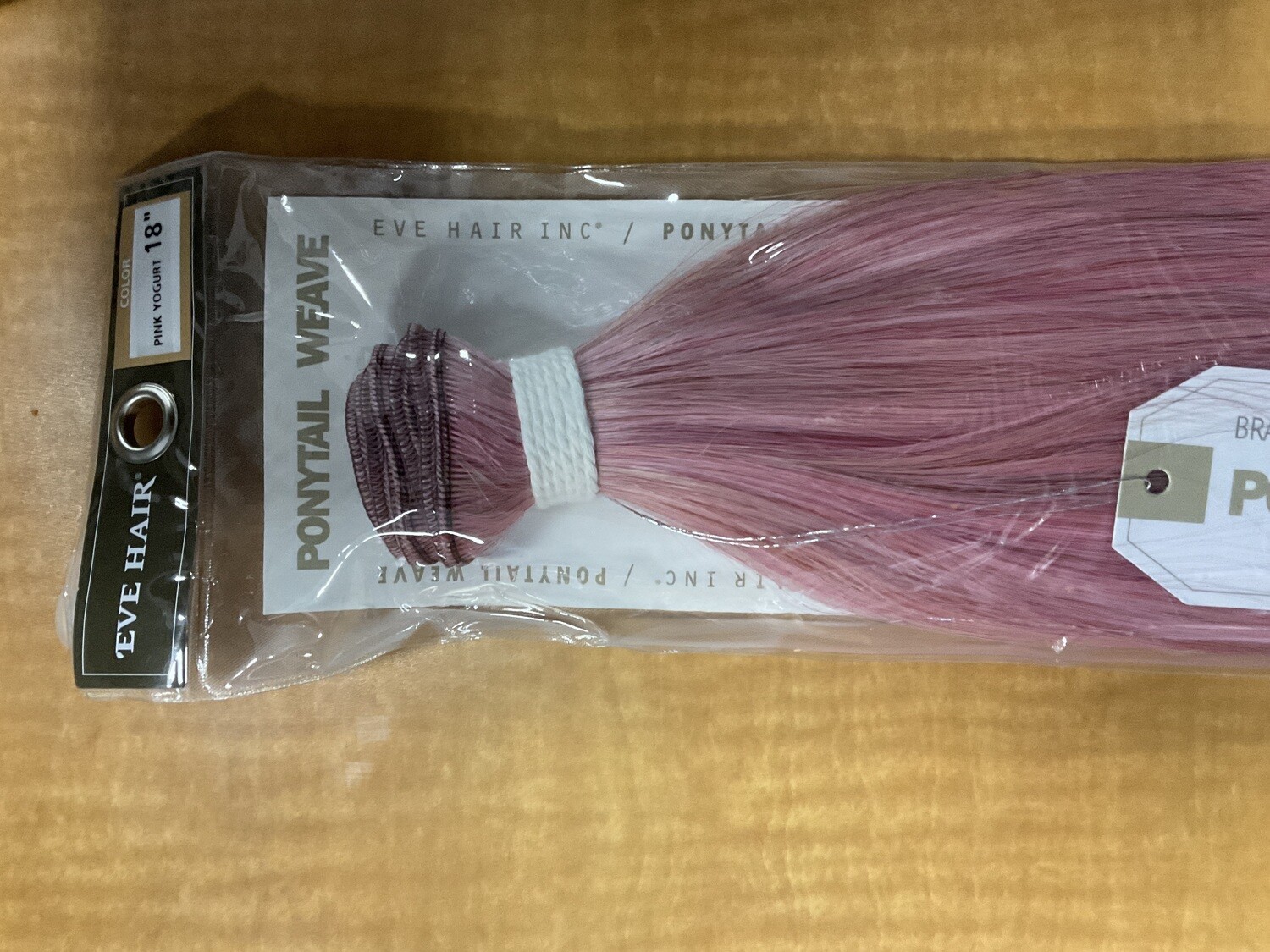 Eve Hair Ponytail Weave Straight18 Inches Pink Yoghurt