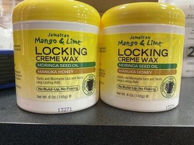 Jamaican mango & Lime Locking creme wax Manuka Honey 6 oz
