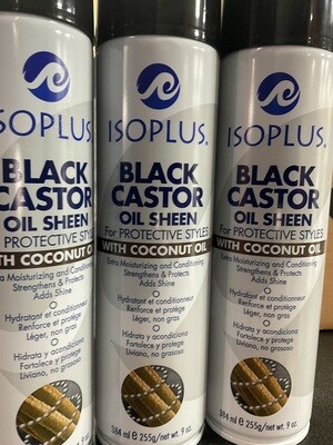 isoplus black castor oil sheen