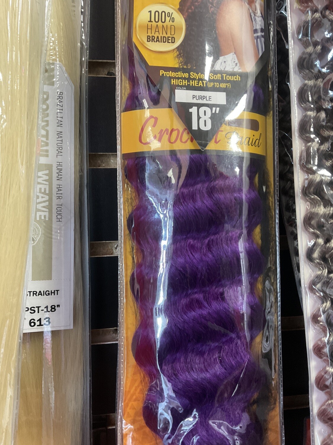 Zury Hollywood wave braiding hair purple 18 inches