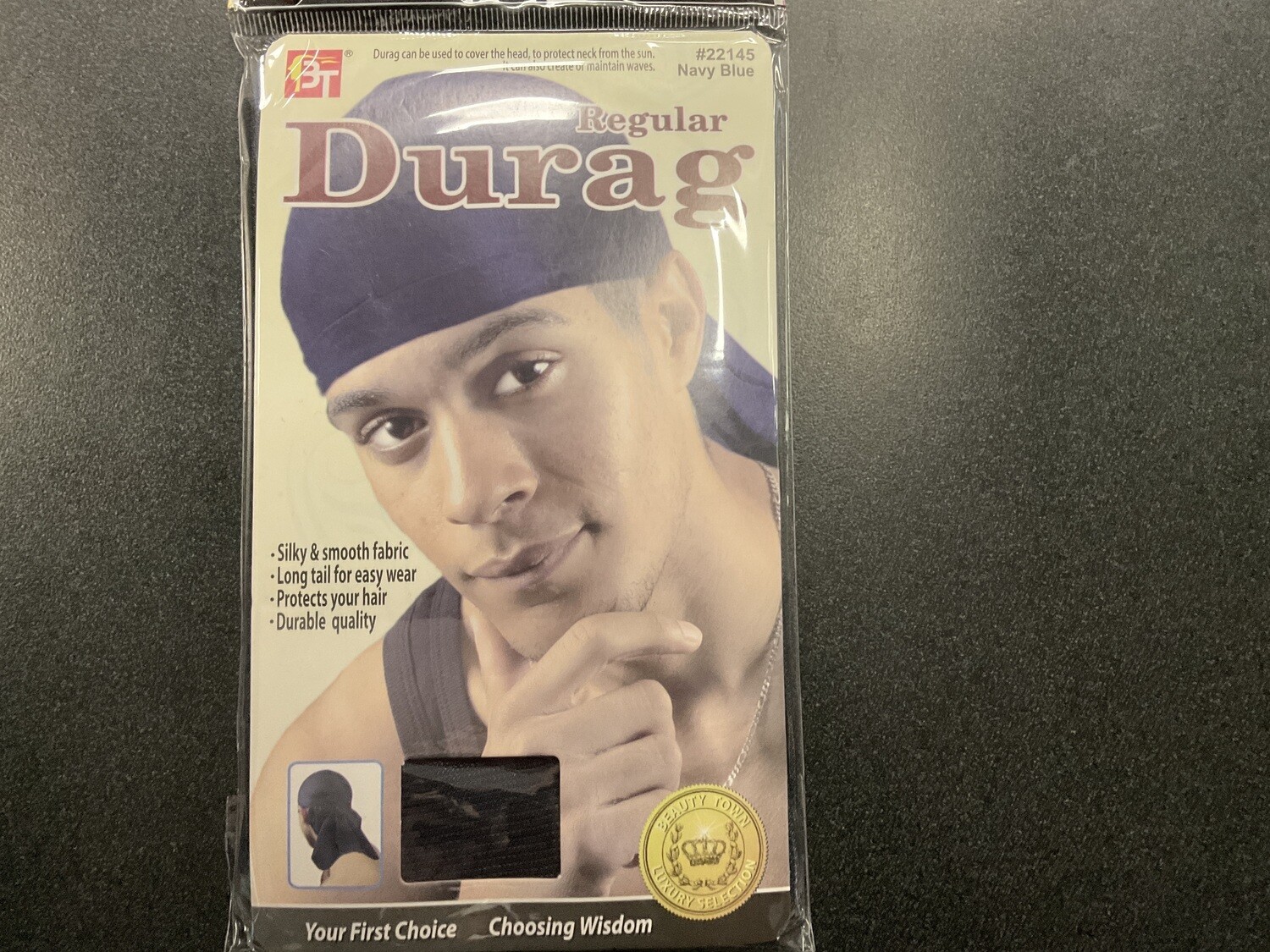 Beauty Town Regular Durag Navy Blue