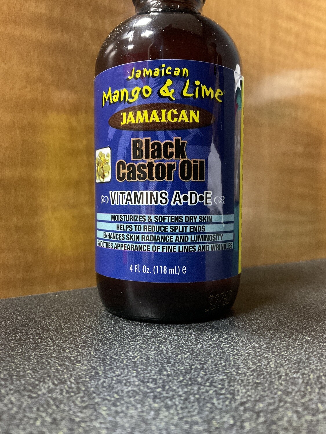 Jamaican Mango &amp; Lime Black Castor Oil Vitamins A-D-E 4 oz.