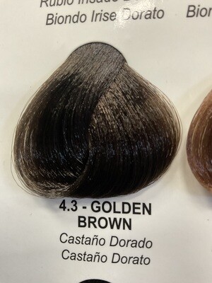 Lady Republic Cream Permanent Hair Color Golden brown 4.3