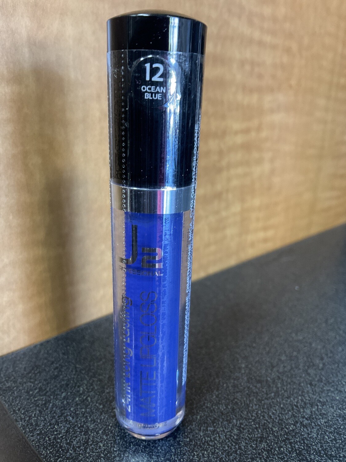 J2 Matte Lip Gloss 24HR Long Lasting Ocean Blue 0.16 oz.