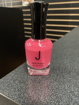 J2 Neon pink nail polish