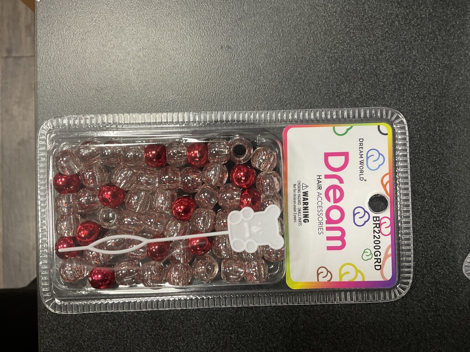 Dream World Beads Red/Clear