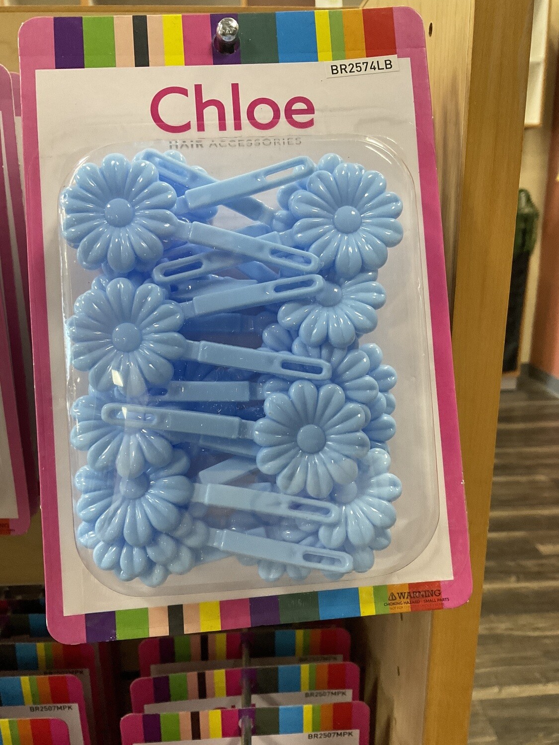 Chloe Light Blue Barrettes #74