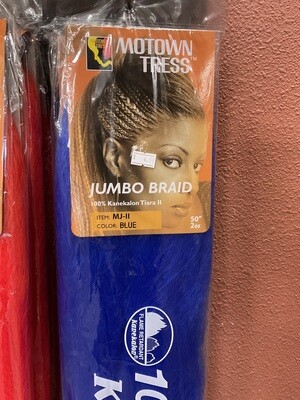 Motown Tress Braiding Hair Jumbo Braid Blue 50 Inches